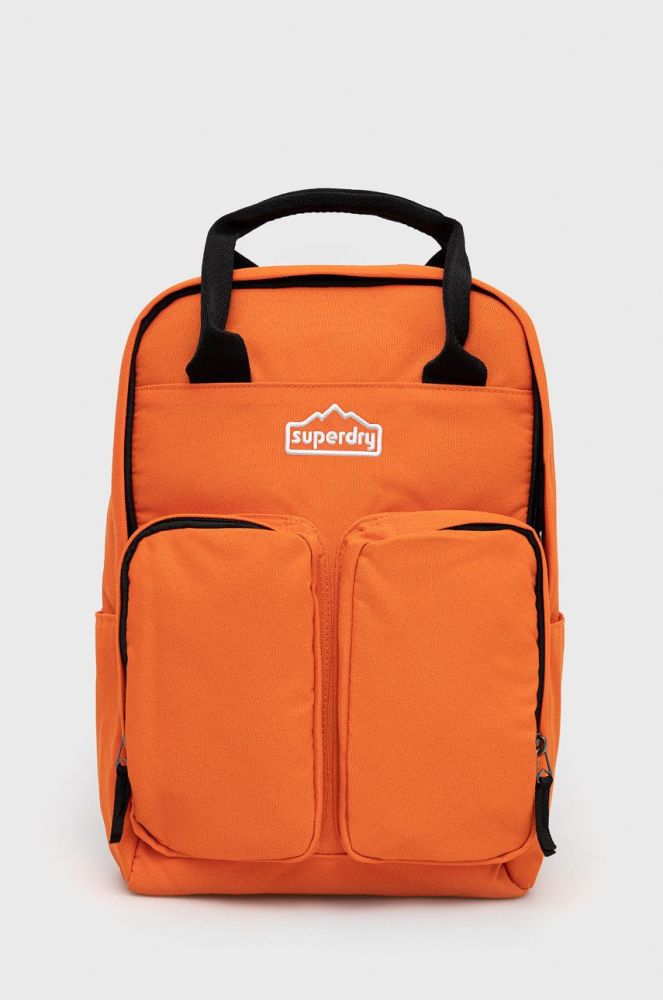 Рюкзак Superdry жіночий колір помаранчевий великий однотонний