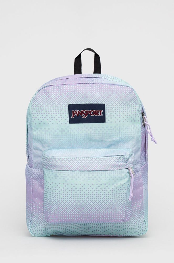 Рюкзак Jansport колір бірюзовий великий візерунок (2538788)