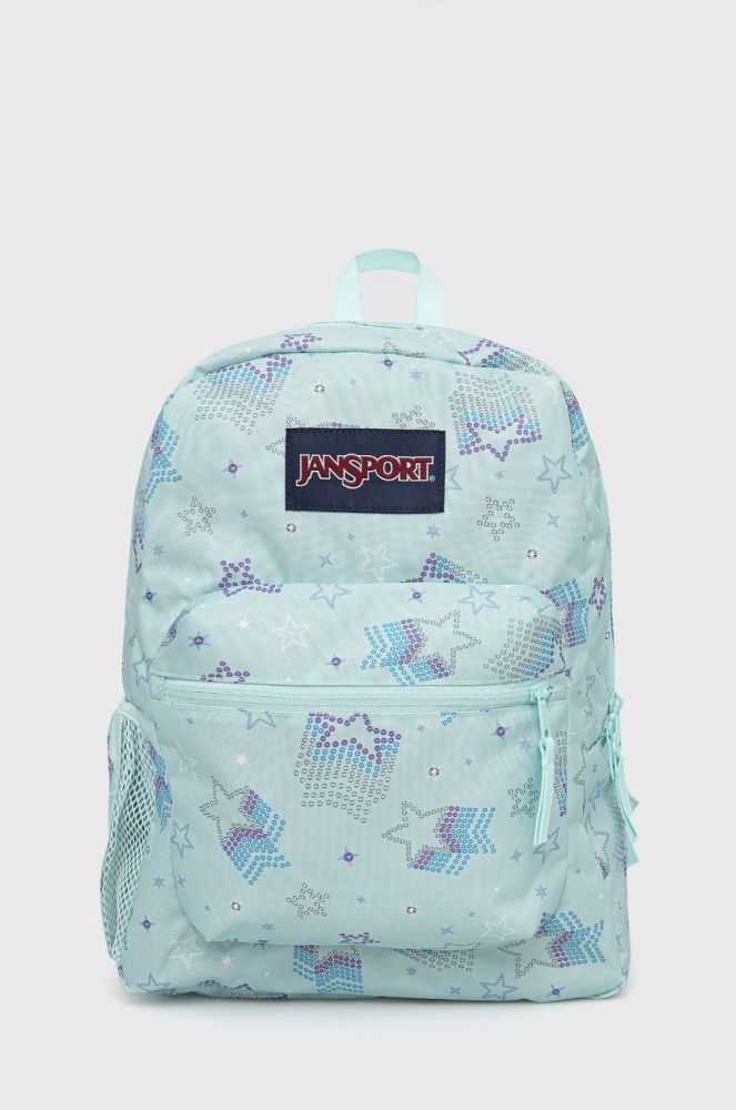 Рюкзак Jansport колір бірюзовий великий візерунок (2547737)