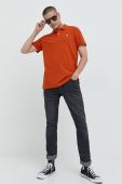 Бавовняне поло Tom Tailor колір помаранчевий однотонний