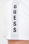 Поло Guess чоловічий колір білий з аплікацією