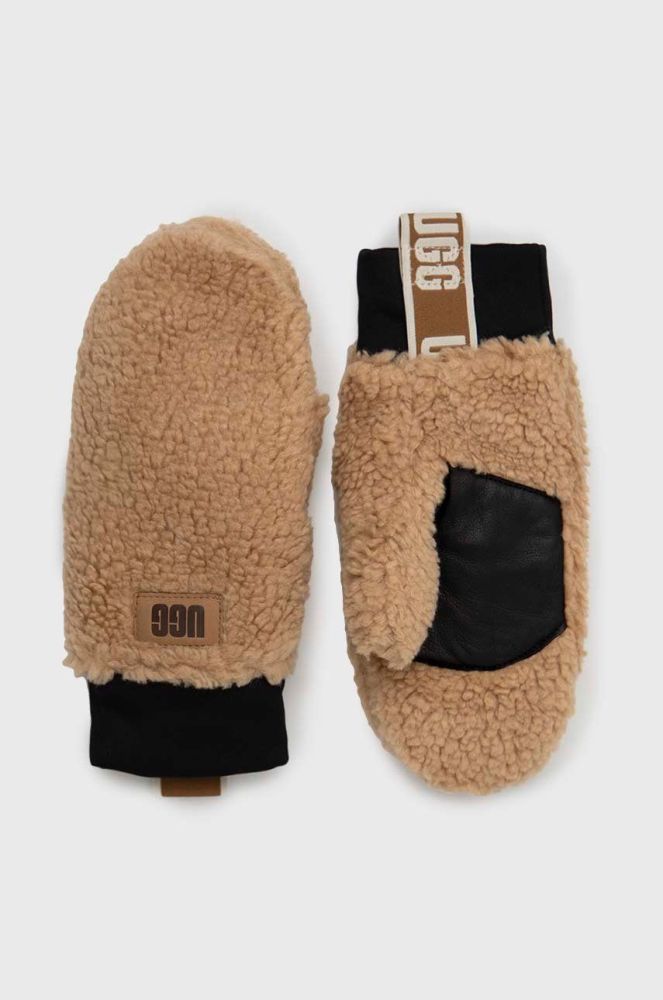 Рукавички UGG жіночі колір коричневий