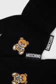 Вовняні рукавички Moschino жіночі колір чорний (2568210)