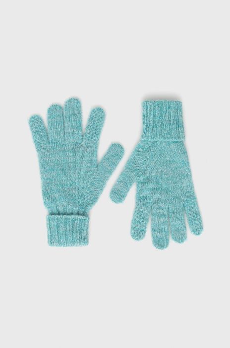 Рукавички з домішкою вовни United Colors of Benetton колір бірюзовий Рукавички з домішкою вовни United Colors of Benetton колір бірюзовий