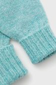 Рукавички з домішкою вовни United Colors of Benetton колір бірюзовий Рукавички з домішкою вовни United Colors of Benetton колір бірюзовий