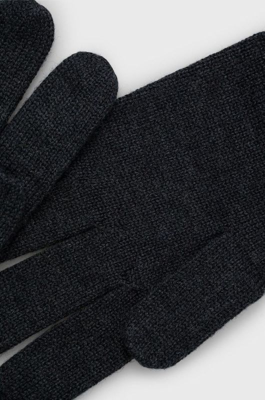 Вовняні рукавички Polo Ralph Lauren чоловічі колір сірий (2714407) фото 2