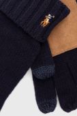 Вовняні рукавички Polo Ralph Lauren чоловічі колір синій (2765879)