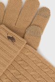 Вовняні рукавички Polo Ralph Lauren чоловічі колір коричневий
