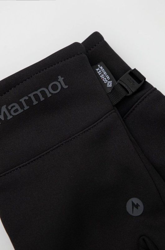 Рукавички Marmot Infinium Windstopper Softshell чоловічі колір чорний фото 2