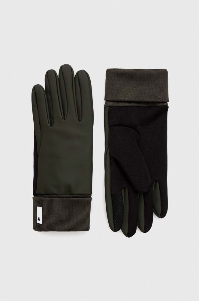 Рукавички Rains 16720 Gloves колір зелений