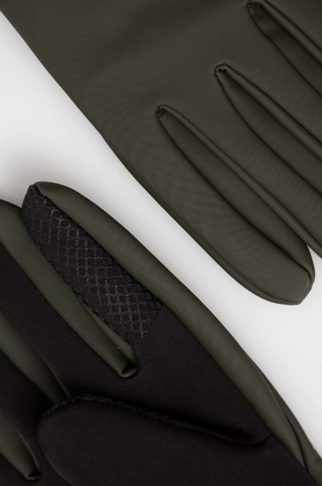 Рукавички Rains 16720 Gloves колір зелений фото 2
