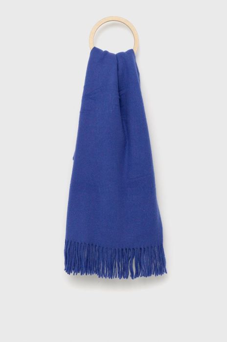 Шарф з домішкою вовни Only меланж колір блакитний