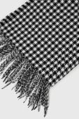 Шарф Pieces жіночий колір чорний візерунок (2855571)