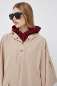 Куртка Lauren Ralph Lauren жіноча колір бежевий перехідна oversize