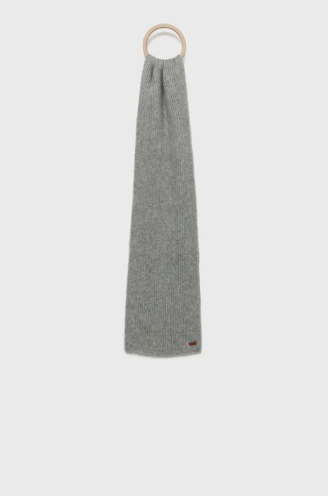 Шарф Pepe Jeans жіночий колір сірий однотонний