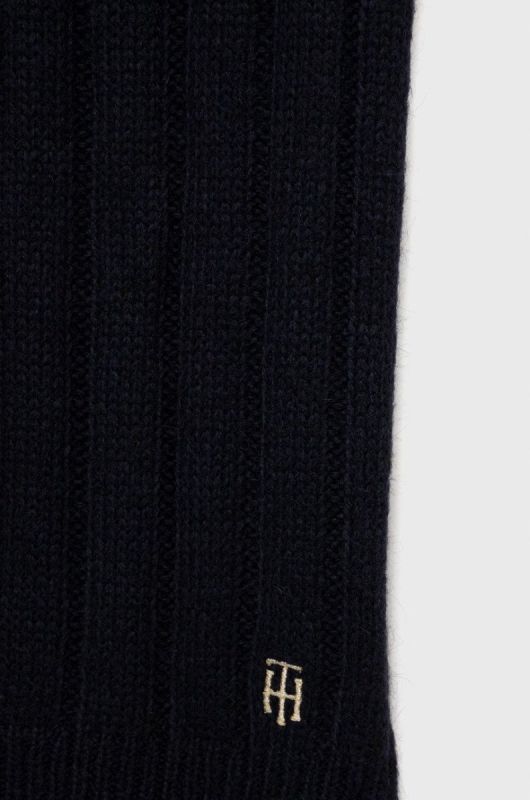 Шарф Tommy Hilfiger жіночий колір синій однотонний фото 2