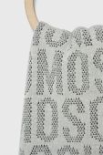 Шарф Moschino жіночий колір білий візерунок