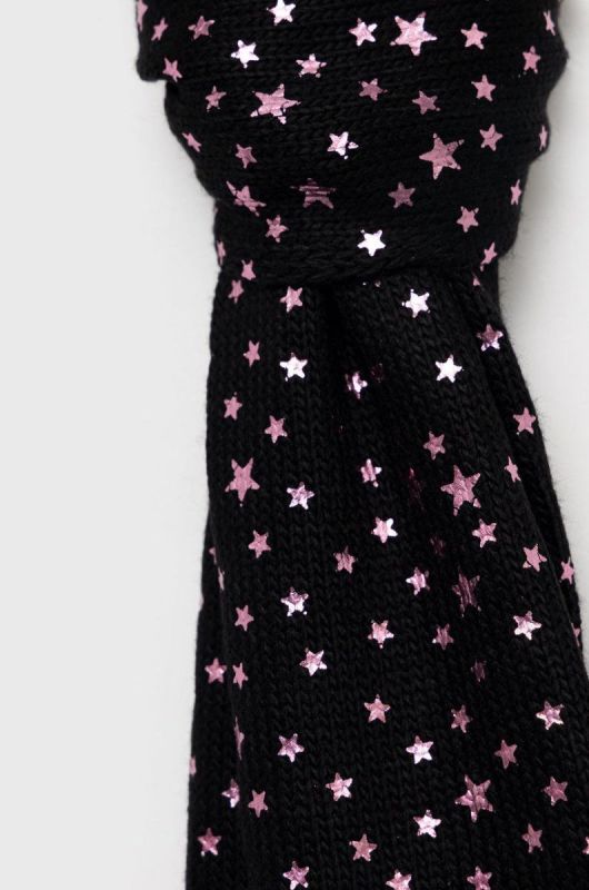 Дитячий шарф United Colors of Benetton колір чорний візерунок (2732843) фото 2