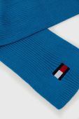 Дитячий шарф Tommy Hilfiger з аплікацією колір блакитний