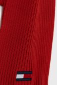 Дитячий шарф Tommy Hilfiger колір червоний однотонний
