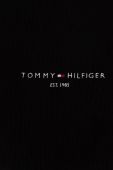 Бавовняний шарф Tommy Hilfiger колір чорний однотонний