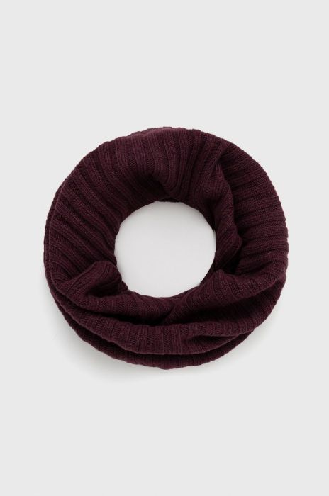 Снуд з домішкою вовни Sisley колір фіолетовий однотонний