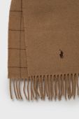 Вовняний шарф Polo Ralph Lauren колір коричневий однотонний (2635008)