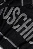 Вовняний шарф Moschino колір чорний візерунок (2732848)