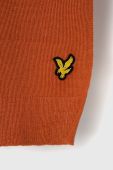 Шарф Lyle & Scott колір помаранчевий однотонний