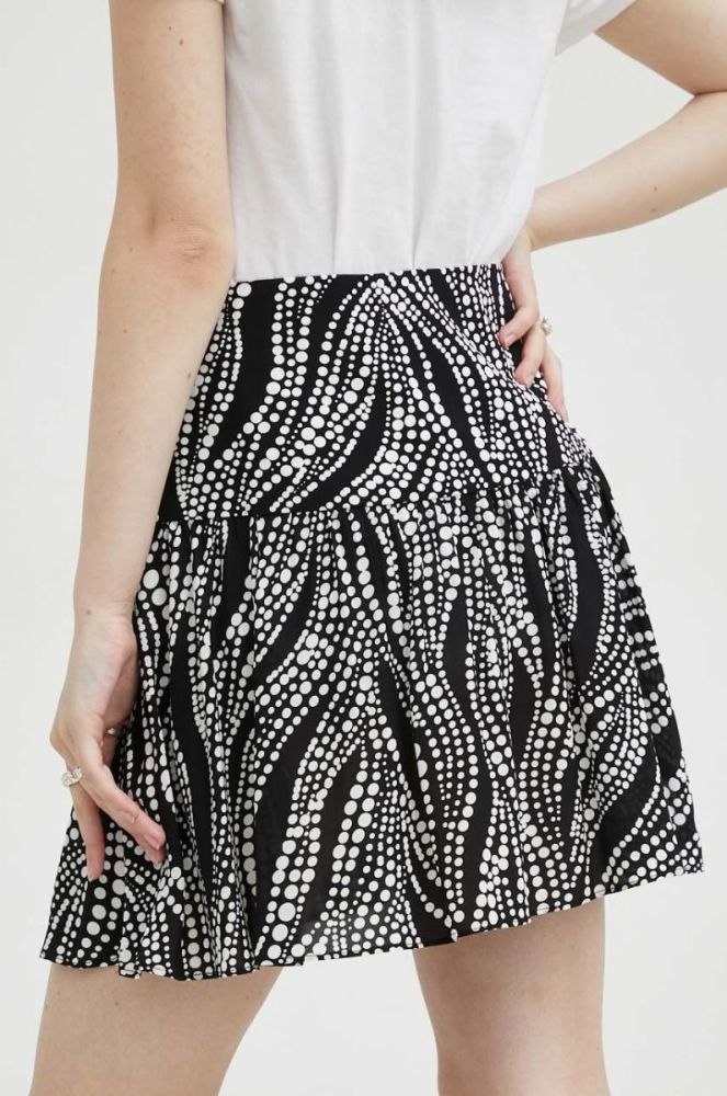 Спідниця The Kooples колір чорний mini розкльошена (2830065) фото 3