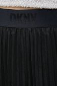 Спідниця Dkny колір чорний midi розкльошена (2775561)