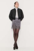 Спідниця Patrizia Pepe колір сірий mini пряма