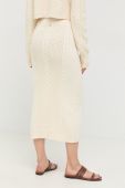 Спідниця Patrizia Pepe колір бежевий maxi олівець