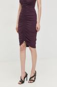 Спідниця Patrizia Pepe колір фіолетовий mini олівець
