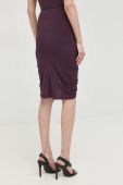 Спідниця Patrizia Pepe колір фіолетовий mini олівець