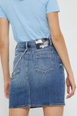Джинсова спідниця Love Moschino колір синій mini пряма