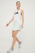 Спідниця adidas Performance колір зелений mini розкльошена