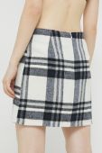 Спідниця Noisy May Flanny колір чорний mini пряма