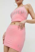 Спідниця Juicy Couture колір рожевий mini олівець Спідниця Juicy Couture колір рожевий mini олівець