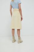 Спідниця United Colors of Benetton колір бежевий midi розкльошена (2817682)