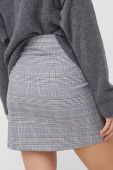 Спідниця United Colors of Benetton колір сірий mini пряма Спідниця United Colors of Benetton колір сірий mini пряма