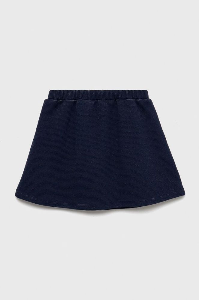 Дитяча спідниця United Colors of Benetton колір синій mini розкльошена (2739570) фото 2