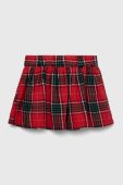 Дитяча спідниця United Colors of Benetton колір червоний mini розкльошена