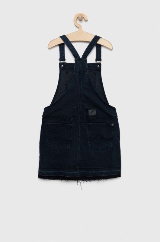 Дитяча сукня Pepe Jeans Kaia колір синій mini пряма фото 2