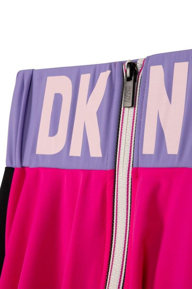 Дитяча спідниця Dkny колір рожевий mini розкльошена (2561926) фото 3
