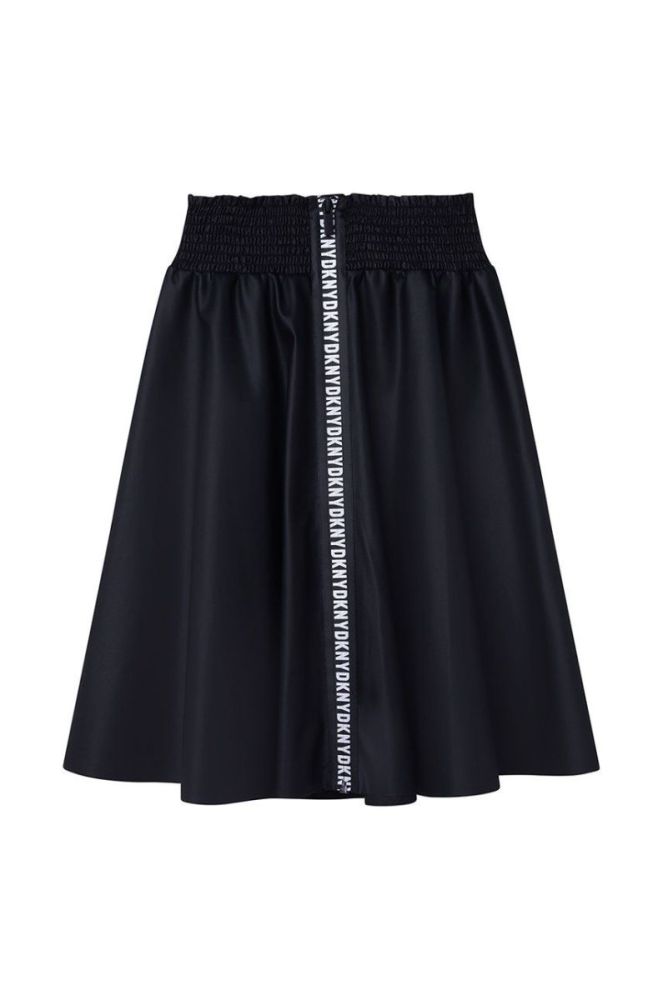 Дитяча спідниця Dkny колір чорний mini розкльошена (2561910) фото 3