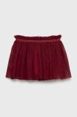 Дитяча спідниця Birba&Trybeyond колір бордовий midi розкльошена