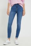 Джинси Noisy May жіночі висока посадка колір блакитний (2641391)