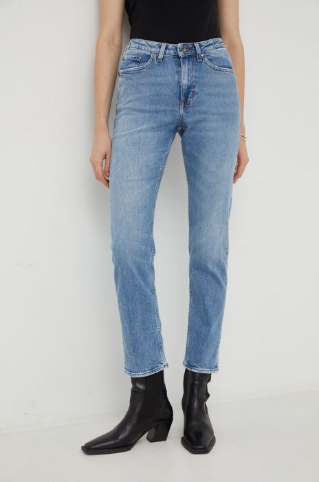 Джинси Tiger Of Sweden жіночі середня посадка колір блакитний (2581213)