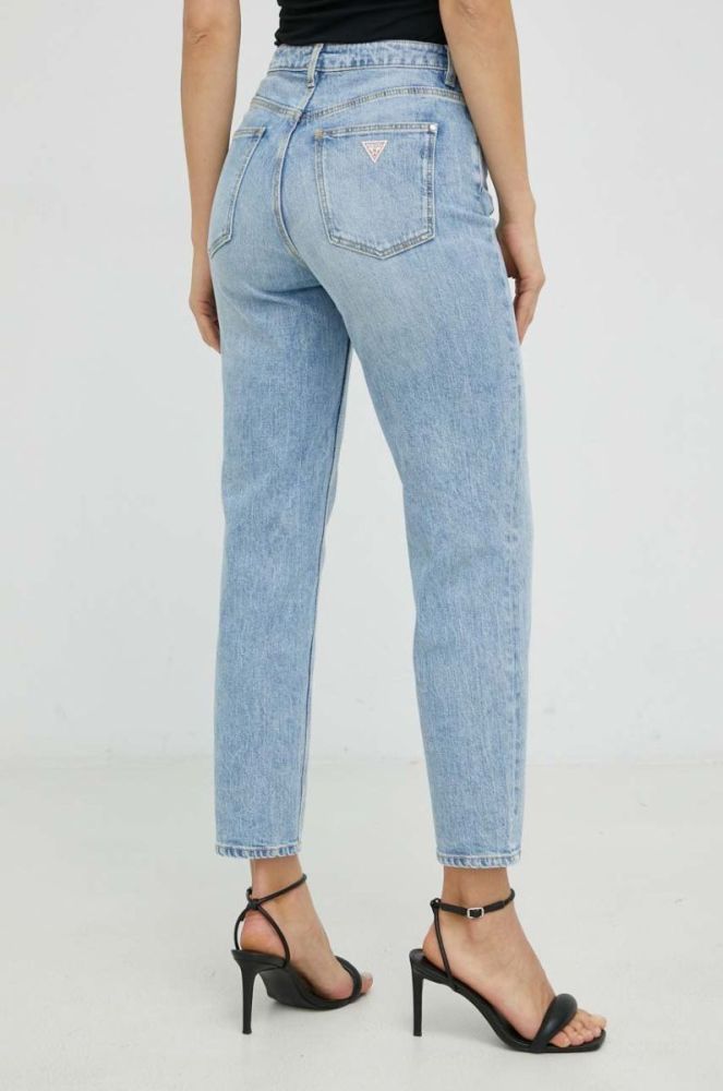 Джинси Guess жіночі висока посадка колір блакитний (2781386) фото 3